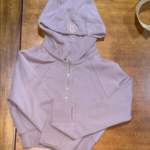 Scuba Full-Zip Cropped Hoodie